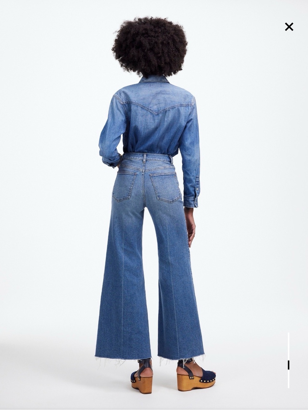 Madewell Flared Wide-Leg Jeans in Oneida Wash - Picture 4 of 8